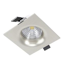 Saliceto LED Satin Nickel Recessed Square Spot Lights