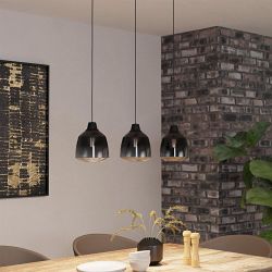 Sedbergh Black 3 Bar Pendant 43822