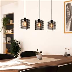 Segovia Black Three Light Pendant 900738