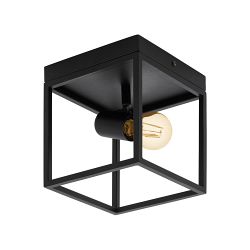 Silentina Flush Fitting Black Ceiling Light 98331