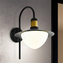 Sirmione IP44 Black Outdoor Wall Light 97285