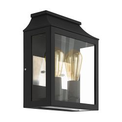 Soncino IP44 Black Outdoor Wall Lantern 97294