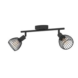 Sonnino Black Double Ceiling Spotlight 901039