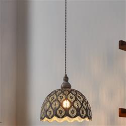 Talbot 2 Moroccan Inspired Ceiling Pendant Light 49717