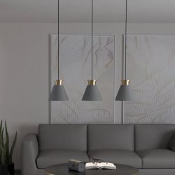 Twicken Grey And Gold 3 Bar Pendant 43839