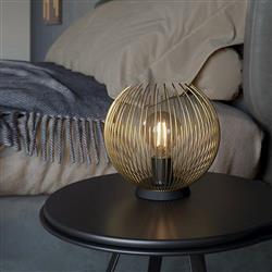 Venezuela Black And Gold Table Light 900168