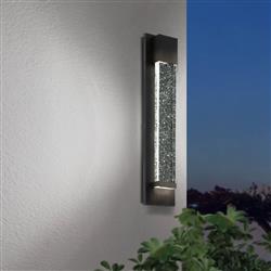 Villagrazia IP44 Large LED Outdoor Black Wall Light 98154