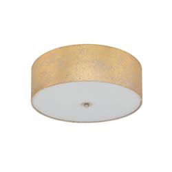 Viserbella Flush Glossy Gold Coloured Triple Ceiling Light 97642