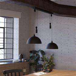 Winkworth 1 Double Rise And Fall Black Pendant 43436