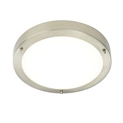 Portico Satin Nickel LED IP44 Bathroom Light 54675