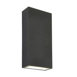 Morti Dark Grey Outdoor IP44 LED Up And Downlighter 67687