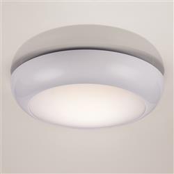 Forca 12 Watt Gloss White IP65 LED Bulkhead 77892