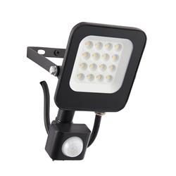 Guard IP65 LED Matt Black 10 Watt Wide Angle Beam PIR Floodlight 108672