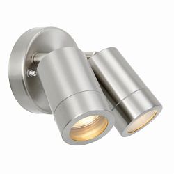 Palin IP44 Stainless Steel Made Double Spotlight