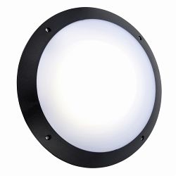 Seran LED Black Microwave Sensor IP65 Wall Light 78607