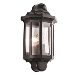 Traditional Matt Black IP44 Outdoor Wall Light 1818S