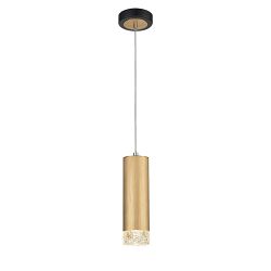 Cordelia Satin Brushed Finished & Matt Black Single Pendant