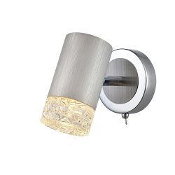 Cordelia Satin Brushed Finished & Textured Glass Single Wall Light