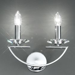 Artemis Flor Crystal Wall Light