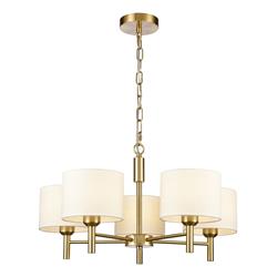 Barolo Aged Brass 5 Light Pendant FL2471-5