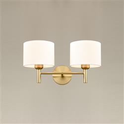 Barolo Aged Brass Double Wall Light FL2471-2