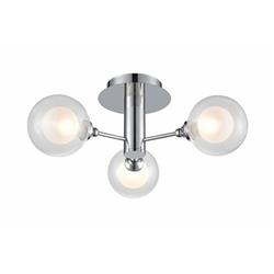 Bubble Chrome Semi-Flush Ceiling Light FL2400-3