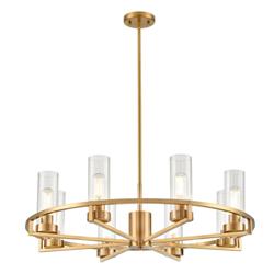 Camelot Aged Brass 8 Light Pendant FL2489-8