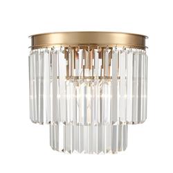 Perdita 3 Light Brushed Brass & Crystal Wall light FL2465-3