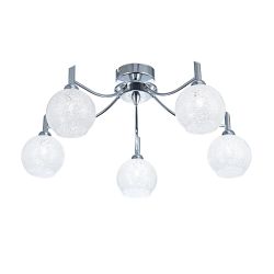 Chrysalis 5 Light Chrome Semi-Flush Ceiling Fitting FL2359/5