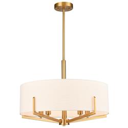 Clifton Aged Brass Ceiling Pendant/Semi-Flush FL2488-5