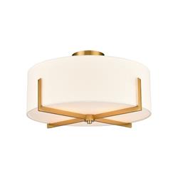 Clifton Aged Brass Flush Ceiling Fitting CF5816