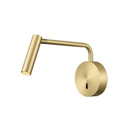 Fabula Satin Brass LED Adjustable Wall Reading Light WB428