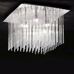 Carillon Flush Crystal Ceiling Light FL2093/8