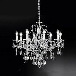 Brocade Crystal Chandelier Light FL2156/8