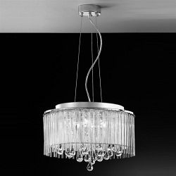 Spirit Chrome Ceiling Crystal Pendant Light FL2161/6