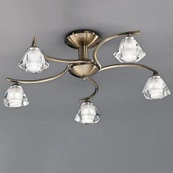 Twista 5 Arm Semi Flush Light