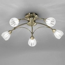 Chloris 5 Arm Semi Flush Light