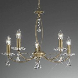 Monaco 5 Light Feyre Crystal Ceiling Light