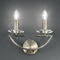 Artemis Flor Crystal Wall Light