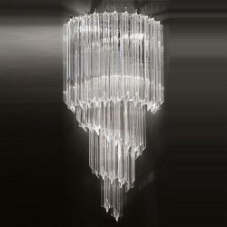 Valentina 3 Light Crystal And Chrome Wall Light FL2266/3