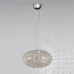 Marquesa Crystal Chrome Pendant FL2273/3