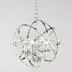 Zony 4 Light Chrome Modern Ceiling Pendant FL2280/4