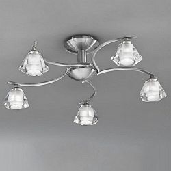 Twista 5 Arm Semi Flush Light