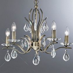 Willow 5 Arm Crystal Ceiling Light