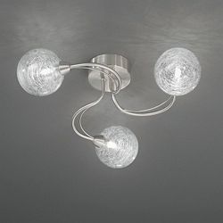 Gyro 3 light semi flush ceiling light