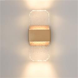 Frost Small Aged Brass IP54 LED Wall Light WB417