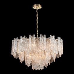 Icicle Aged Brass 16 Light Tiered Pendant FL2454-16