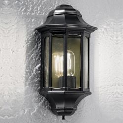 Boulevard Black Half Wall Lantern LA1610-1