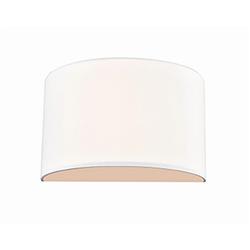 Lonnie Fabric & Perspex Curved Single Wall Light