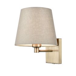 Matteo Bronze/Tapered Shade Fixed Single Wall Light